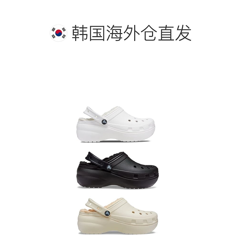 韩国直邮crocs [FUR Lined] Classic Platform Lined Clogs Women - 图1