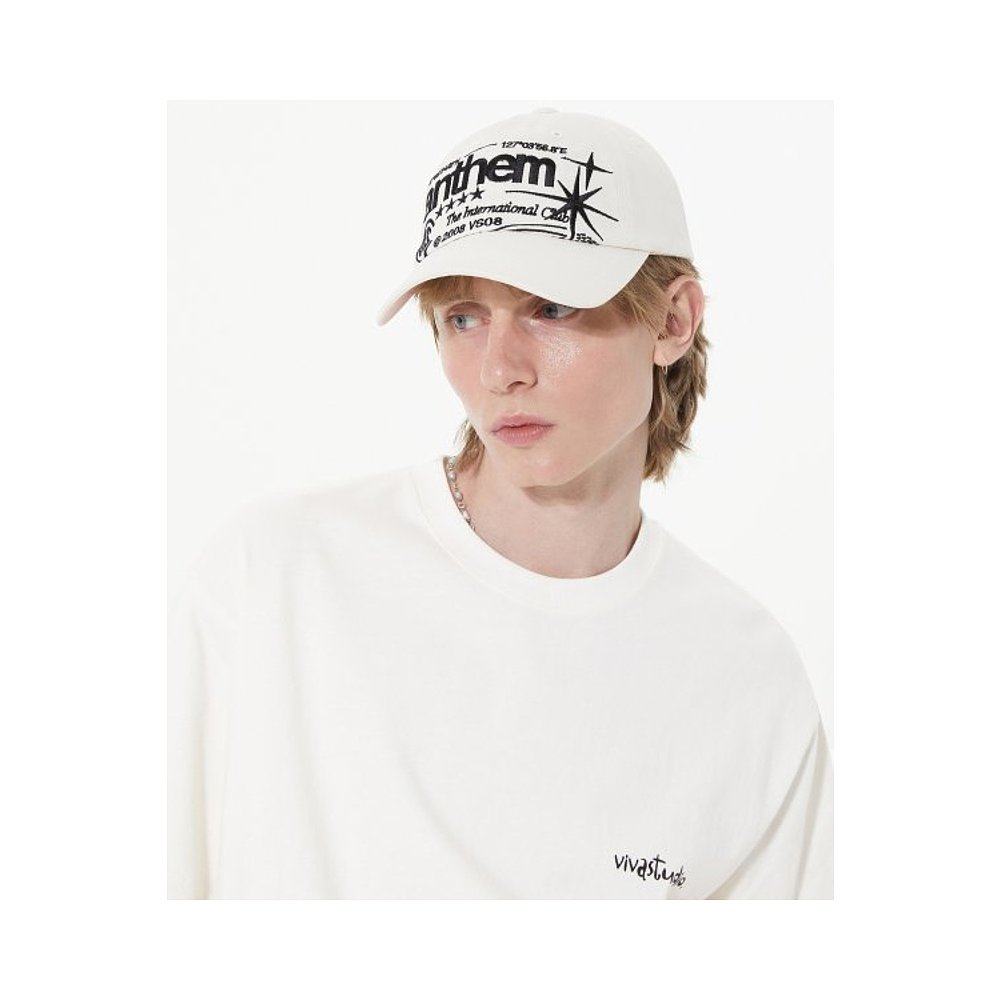 韩国直邮VIVASTUDIO 男士帽子MAXIMAL GRAPHIC BALL CAP [CREAM] - 图0