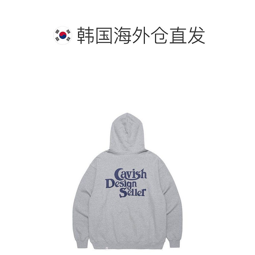 韩国直邮CAVISH 卫衣 CAVISH卖家标志连帽衫灰色CV2BFUM400A 1463 - 图1