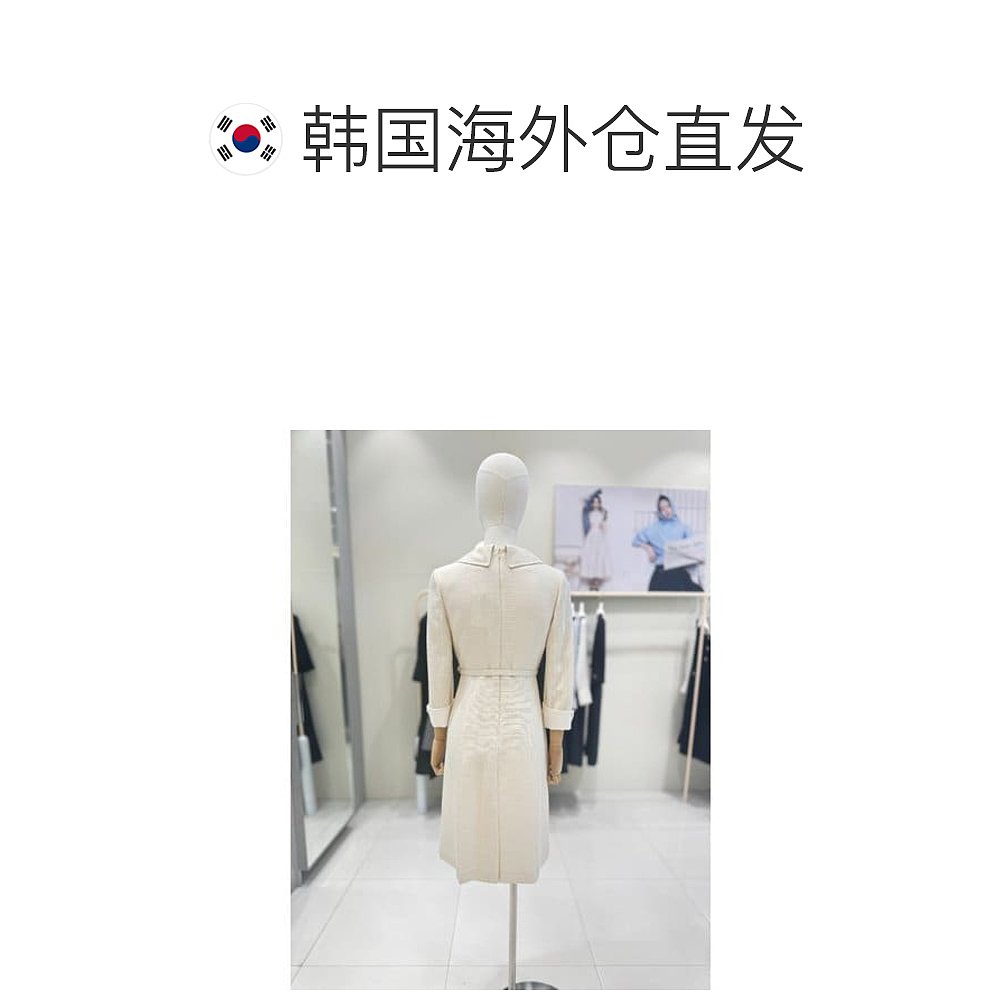 韩国直邮JJ JIGOTT [釜山] [JJGOTT] 袖口彩色纽扣装饰连衣裙 GP4 - 图1