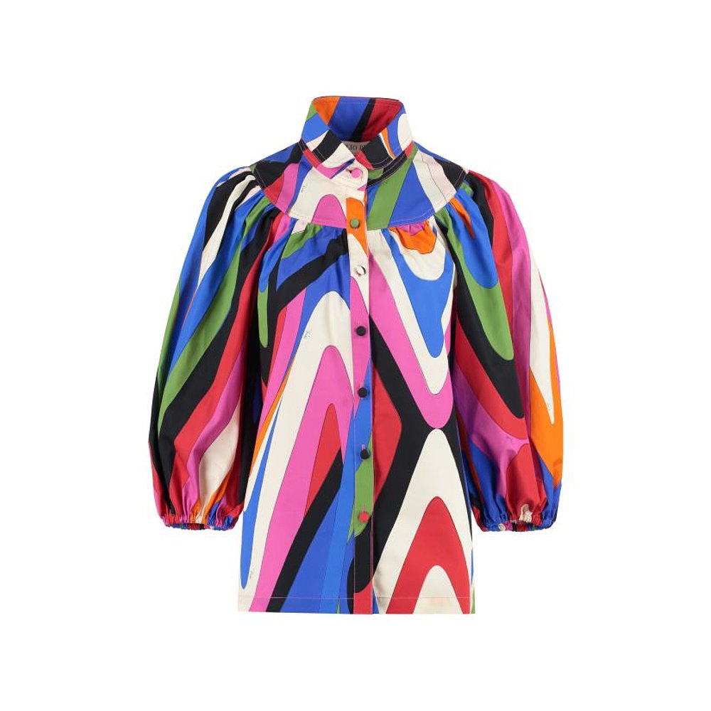 韩国直邮EMILIO PUCCI23SS短袖T恤女3ERJ123E774 023Multicolor-图2