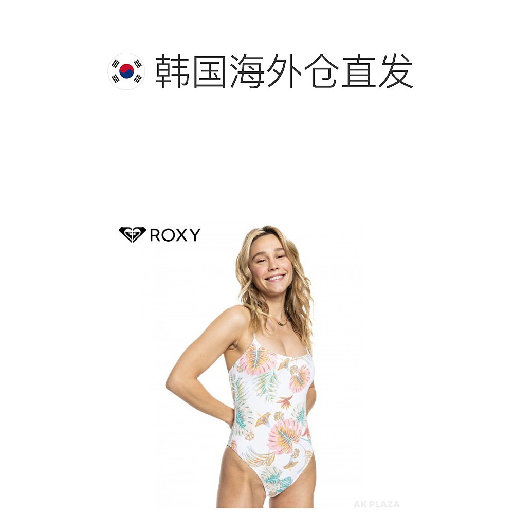 韩国直邮roxy连体泳衣女士潮流时尚简约百搭舒适休闲RC21BK031-图1