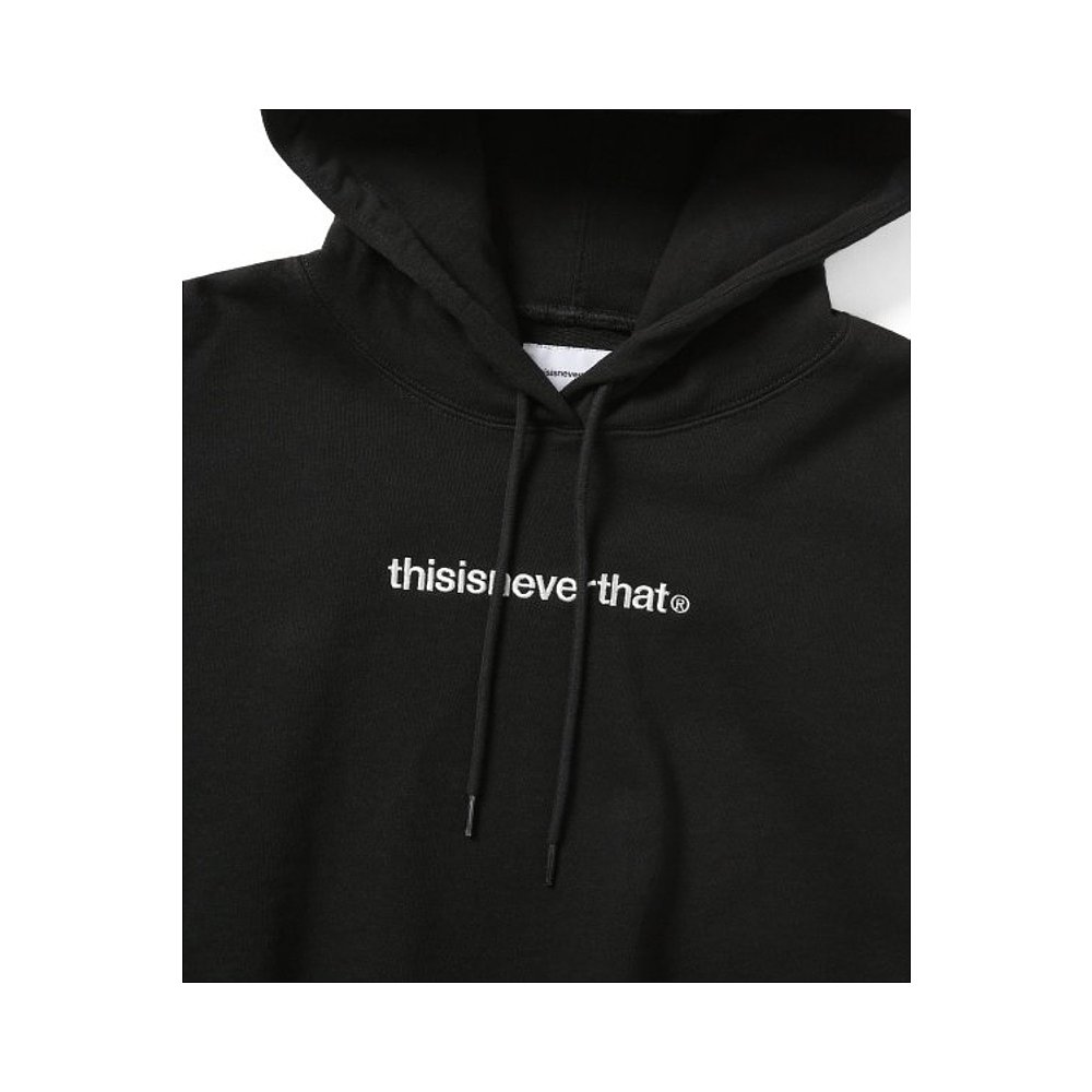 韩国直邮THISISNEVERTHAT 连帽衫T-Logo W Hoodie Black TN230TSW - 图0