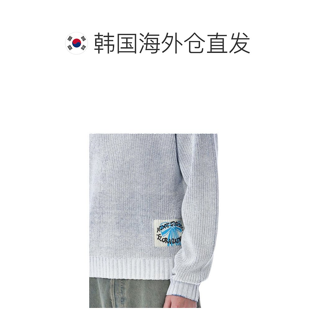 韩国直邮ACNE STUDIOS24SS毛衣男24PB60322CK DNULIGHT BLUE - 图1