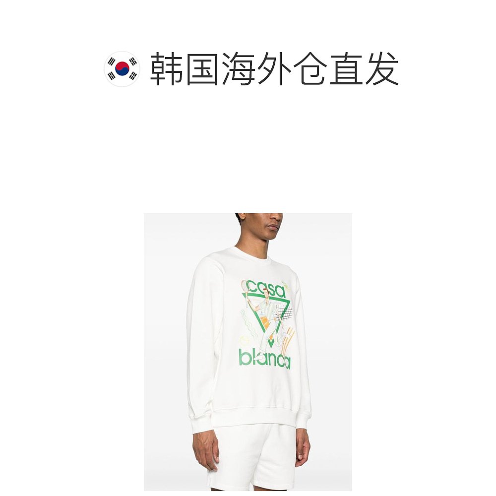 韩国直邮CASABLANCA24SS毛衣男UMPS24JTP00102 OFFWHITE - 图1