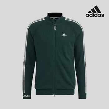 Korean direct mail [Adidas GOLF] Men's 3S long-sleeved sweater ສີຂຽວເຂັ້ມ HP1995