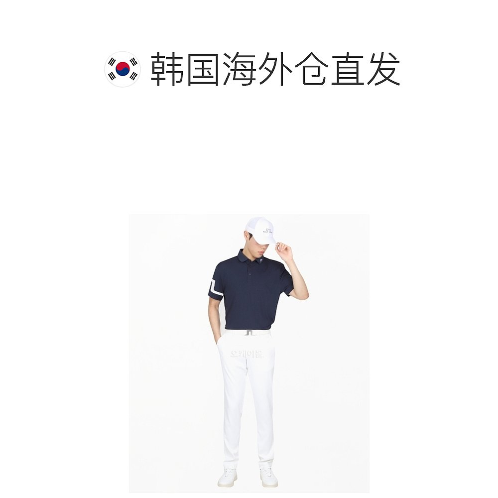韩国直邮J.Lindeberg金林德伯格高尔夫T恤短袖海军蓝色GMJT06335-图1