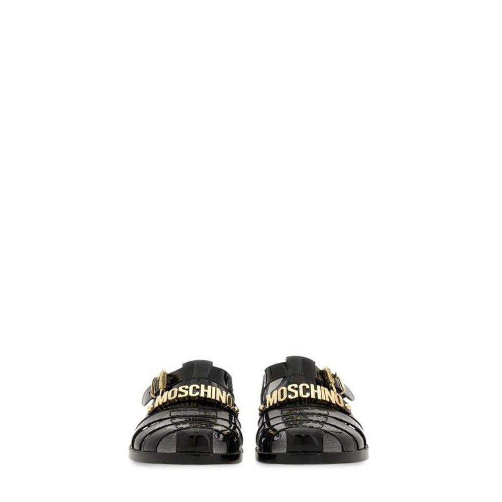 韩国直邮MOSCHINO24SS凉鞋女MA16501G1I M20000BLACK-图2