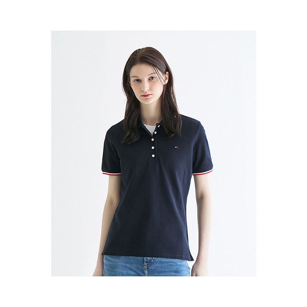 韩国直邮TOMMY HILFIGER 女士Polo衫T22E1TPI070WT2DW5 - 图0