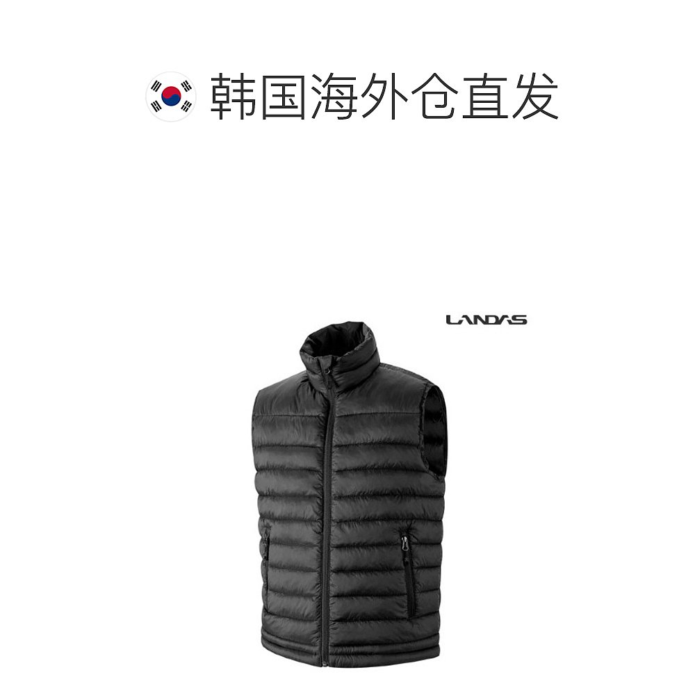 韩国直邮[landas] [Landers] 轻的 细棉填充 马甲 LD70W 黑色 - 图1