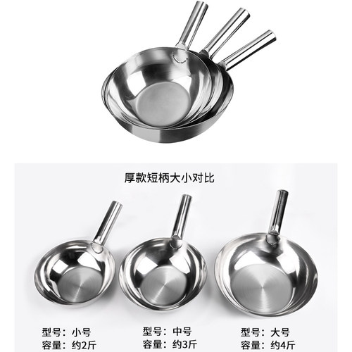 水瓢不锈钢瓢家用水勺子厨房拌凉菜瓢大号汤瓢长柄舀水瓢食堂老式 - 图1