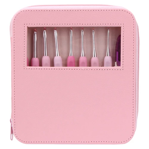 Крючок для вязания, комплект ручной работы, сумка из нержавеющей стали, набор материалов, полный комплект, «сделай сам»