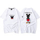 ເສື້ອຍືດຄູ່ Mickey ຍີ່ຫໍ້ trendy niche ແຂນສັ້ນ summer