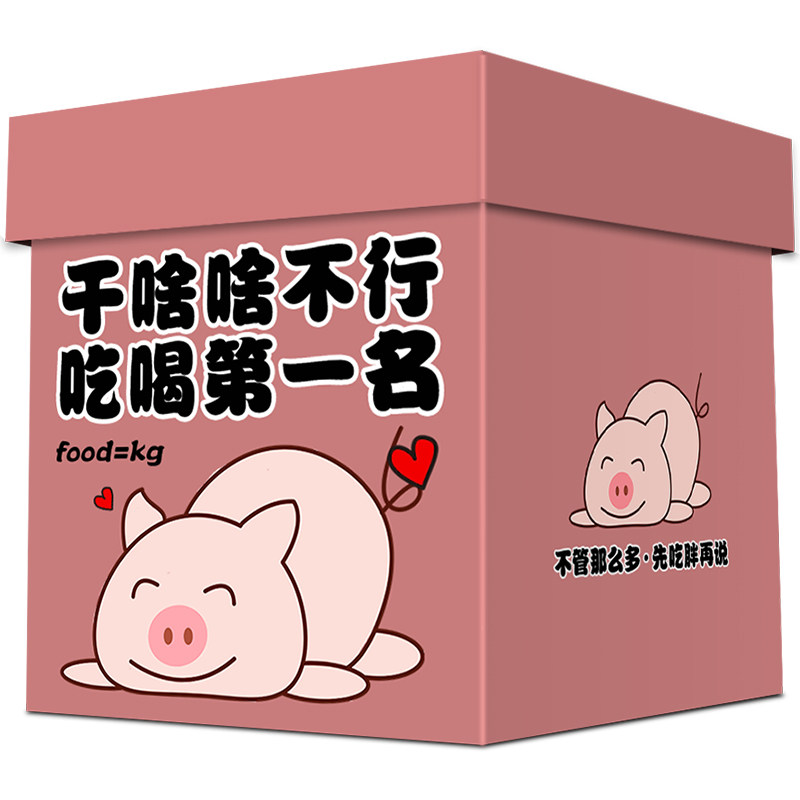 猪饲料整箱女小休闲食品礼物大礼包 六合食食品膨化食品