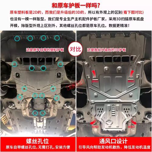 适用26款本田CRV发动机下护板 车底专用挡泥板隔热瓦皓影底盘装甲 - 图1