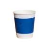 Disposable hot drink coffee cup thickened corrugated