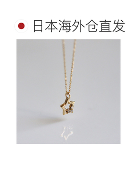 1h可退 日本直邮cui-cui 星星钻石项链 K10YG 黄金材质 女装 7838