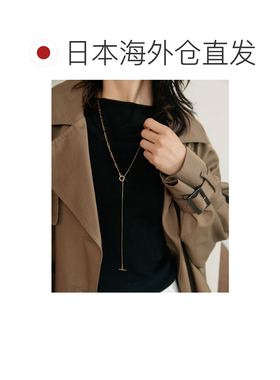 日本直邮RIVE DROITE 女士 不锈钢细链双层拉里亚特项链 RDZ50621