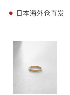 日潮跑腿COCOSHNIK 女士K10切割环薄形小指戒指 黄金 3cm经典精致