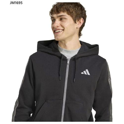 日本直邮阿迪达斯男士 M ESS HLD FZ 连帽卫衣休闲拉链长袖卫衣JV - 图2