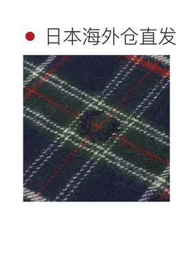 日本直邮FRED PERRY C3337-Z89 羔羊毛围巾 格子披肩 防寒 秋冬 F