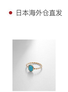 日潮跑腿COCOSHNIK K10 绿松石椭圆形凸圆形戒指（小号） 405-662