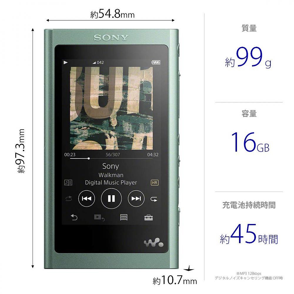 【日本直邮】Sony索尼随身听16GBNW-A55音频播放器NW-A55音乐 - 图2