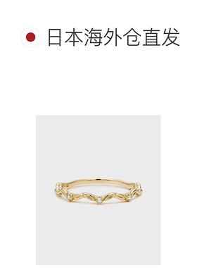 1h可退 日本直邮NOJESS 女士K10钻石戒指 温馨舒适设计 精致小花