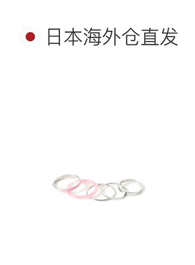 1h可退 日本直邮BEAMS HEART 女士 五件套层叠戒指 真镀金材质 43