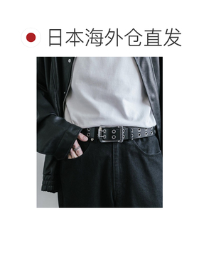 日本直邮Dickies 男女同款 40mm方扣双针孔皮带腰【付后1h可退】