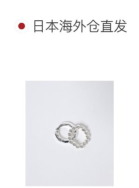 日本直邮JEANASIS 女装 SILVER925镀层双环戒指 632518