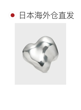 日本直邮NOJESS 女士大胆设计心形银戒指 独特风格 引人注目 时尚