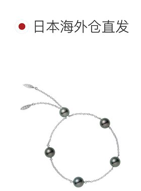 日潮跑腿Mikimoto御木本女士手镯18K白金珍珠潮流时尚独特