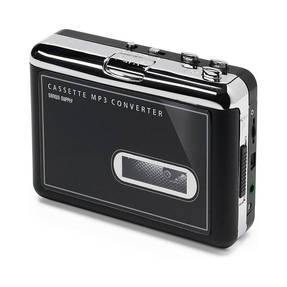 【日本直邮】Sanwa山业便携式磁带收音机MP3变换 小型400-MEDI002,淘宝优惠券,粉丝福利购,淘宝优惠卷