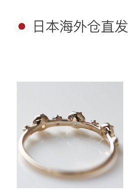 1h可退 日本直邮cui-cui 十月诞生石 华丽游彩欧泊 钻石戒指 K10Y