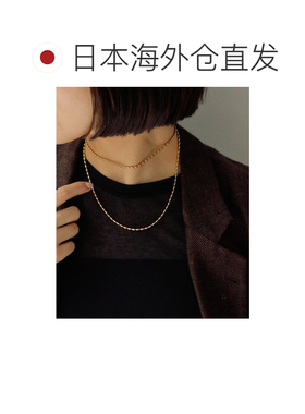 日本直邮ear PAPILLONNER 女士长款圆形球链项链 可叠戴设计 EAZ1