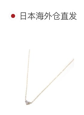 1h可退 日本直邮cui-cui女士K10YG黄金钻石项链心形782029cuicui
