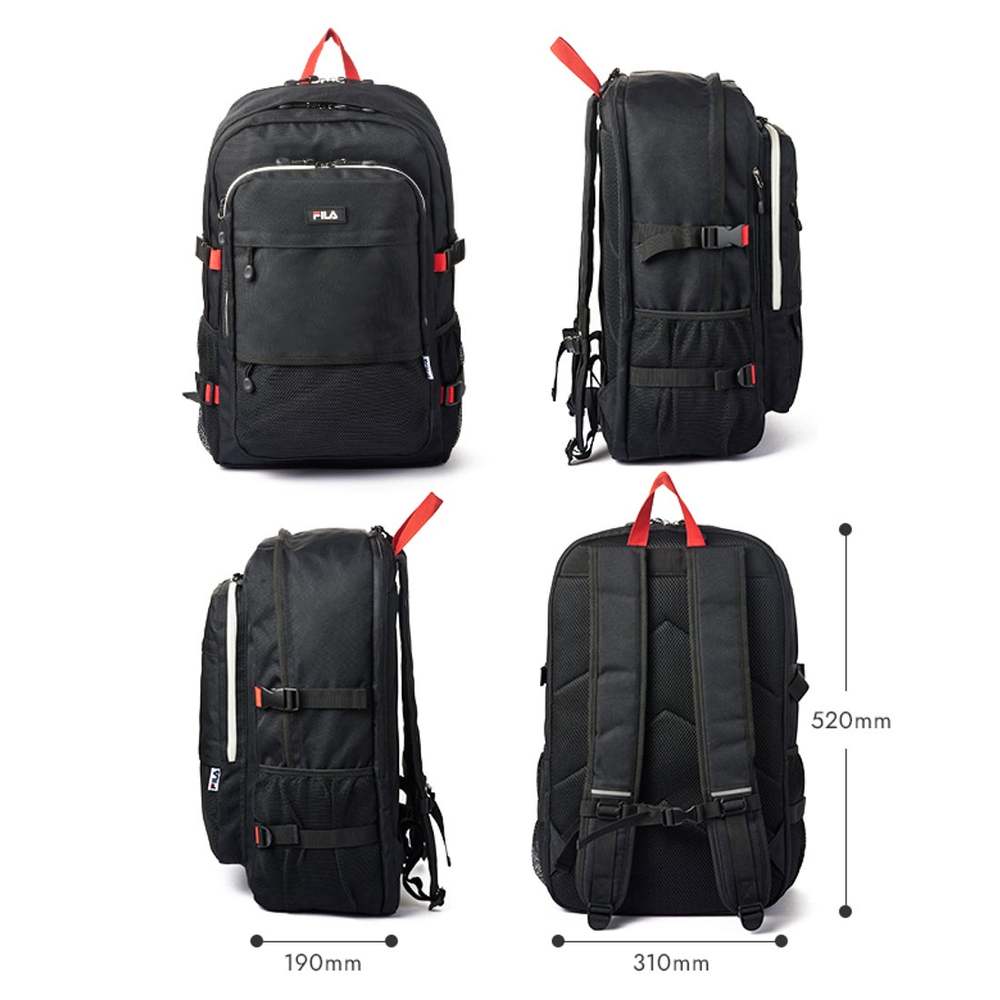 Japanese direct mail backpack 35 liters for general school men and women high school junior high school large capacity sports brand 7748 black and white