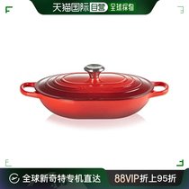 Japan Direct mail (Japanese direct mail) Le Creuset cool color oval cast-iron pan 3 75L red LS251