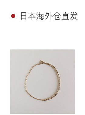 1h可退 日本直邮cui-cui 女装 华丽镜面+骷髅链设计 K10YG黄金手