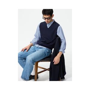 日本直邮UNIQLO男女同款V领毛衣背心马甲480258-69优衣库