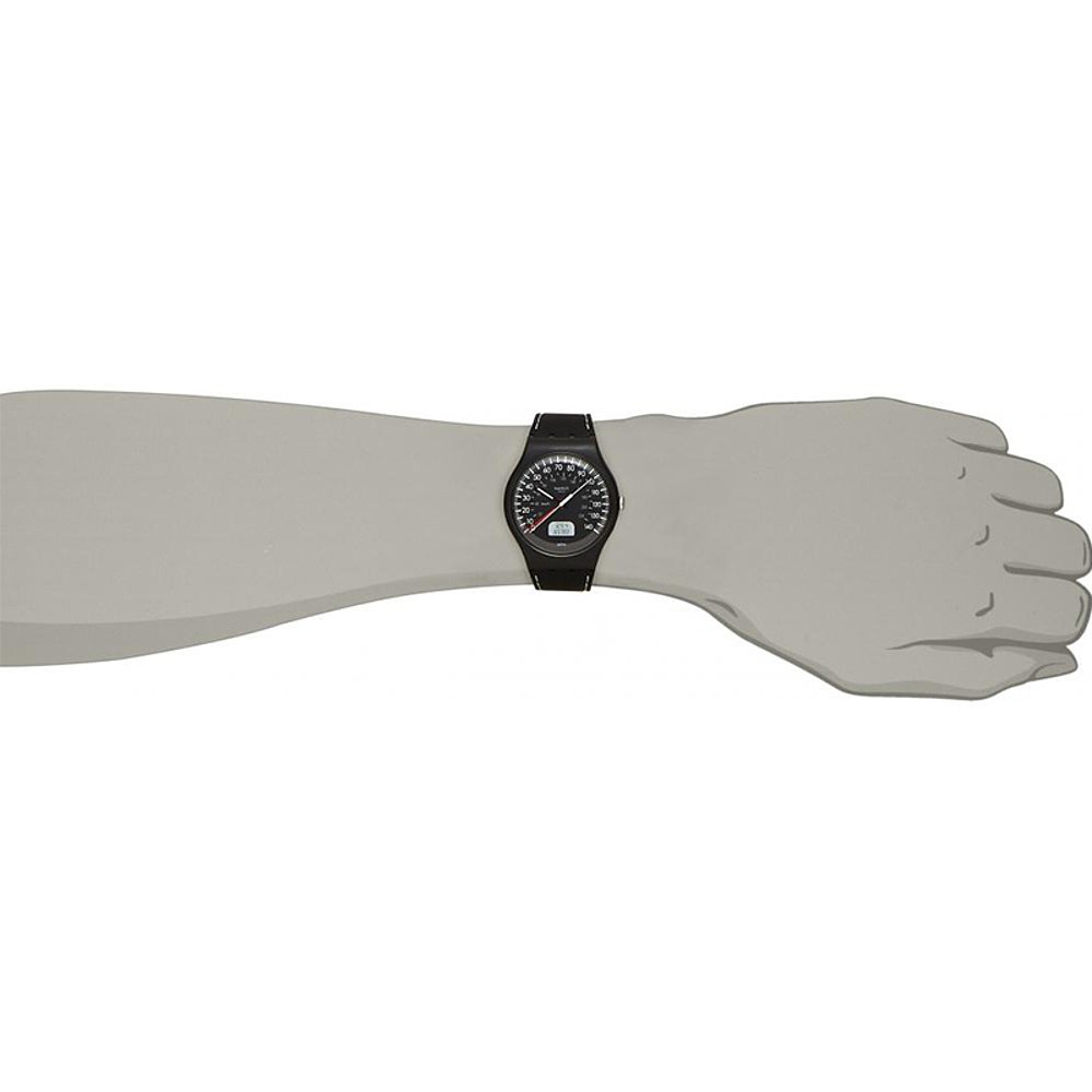 天猫国际日本直购日本直邮Swatch斯沃琪女士手表SUOB117走时精准佩戴舒适黑色腕表3