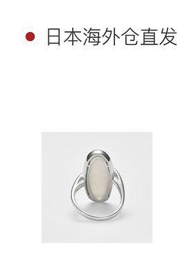日本直邮日潮 agete 阿卡朵《网络限定》银色月光石戒指配饰婚戒
