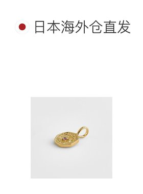 日本直邮日潮 agete 阿卡朵WEB限定2月生辰石金紫水晶吊坠单只