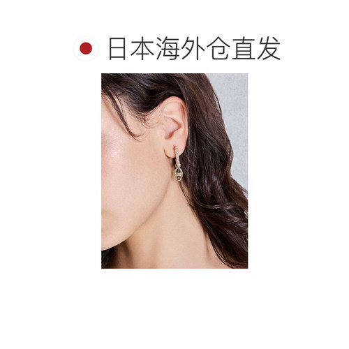 1h可退 日本直邮GYDA 女士可、 hoops 耳环 2way穿法  0725409419 - 图1