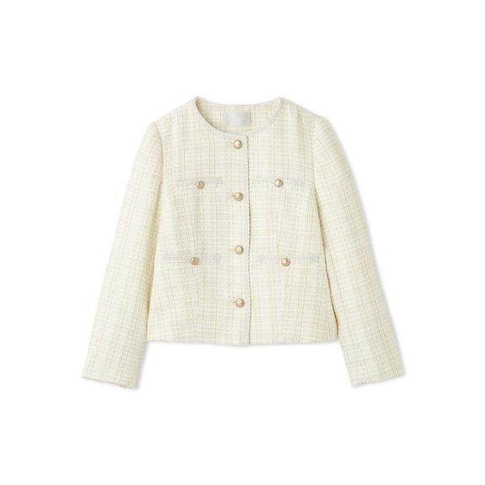 1h可退 日本直邮CELFORD 中长无领花呢夹克外套,淘宝优惠券,粉丝福利购,淘宝优惠卷