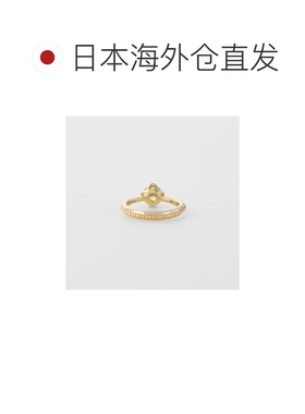 日本直邮日潮 agete 阿卡朵＜8月诞生石＞K10橄榄石婴儿戒指绿色