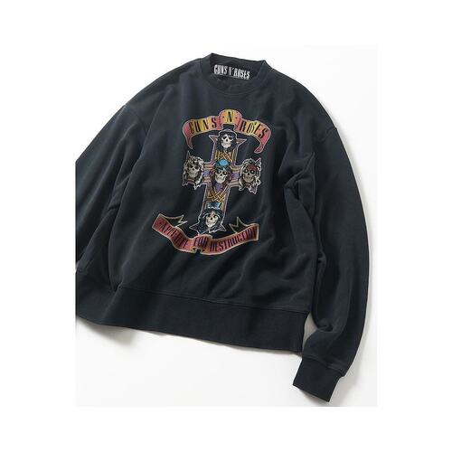 1h可退 日本直邮FREAK'S STORE男装联名GUNS N ROSES宽松印花卫衣 - 图0