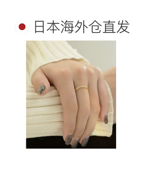 1h可退 日本直邮ANE MONE 女士 立体水钻纤细闪耀戒指 DG340052R