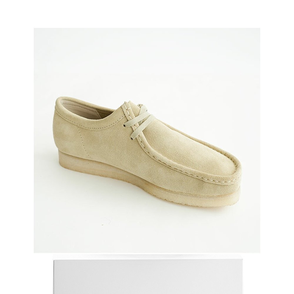 日本直邮Clarks Wallabee.鞋鞋绒面革莫卡辛鞋系带鞋男士女士休闲 - 图3